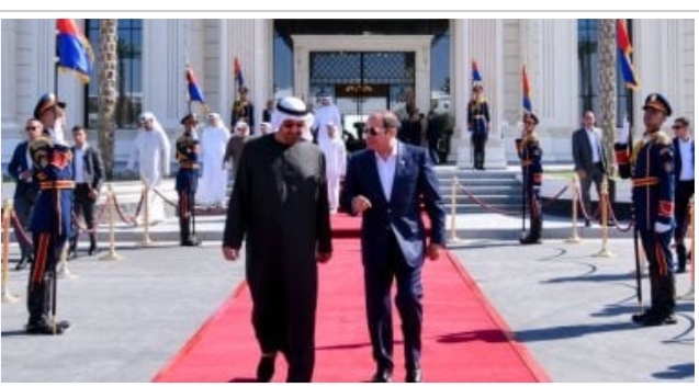 استقبال الرئيس السيسي للشيخ محمد بن زايد&nbsp;