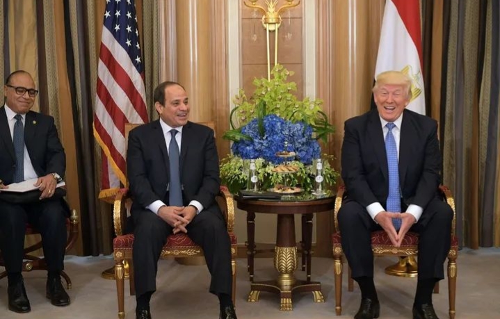 الرئيس السيسي وترامب&nbsp;