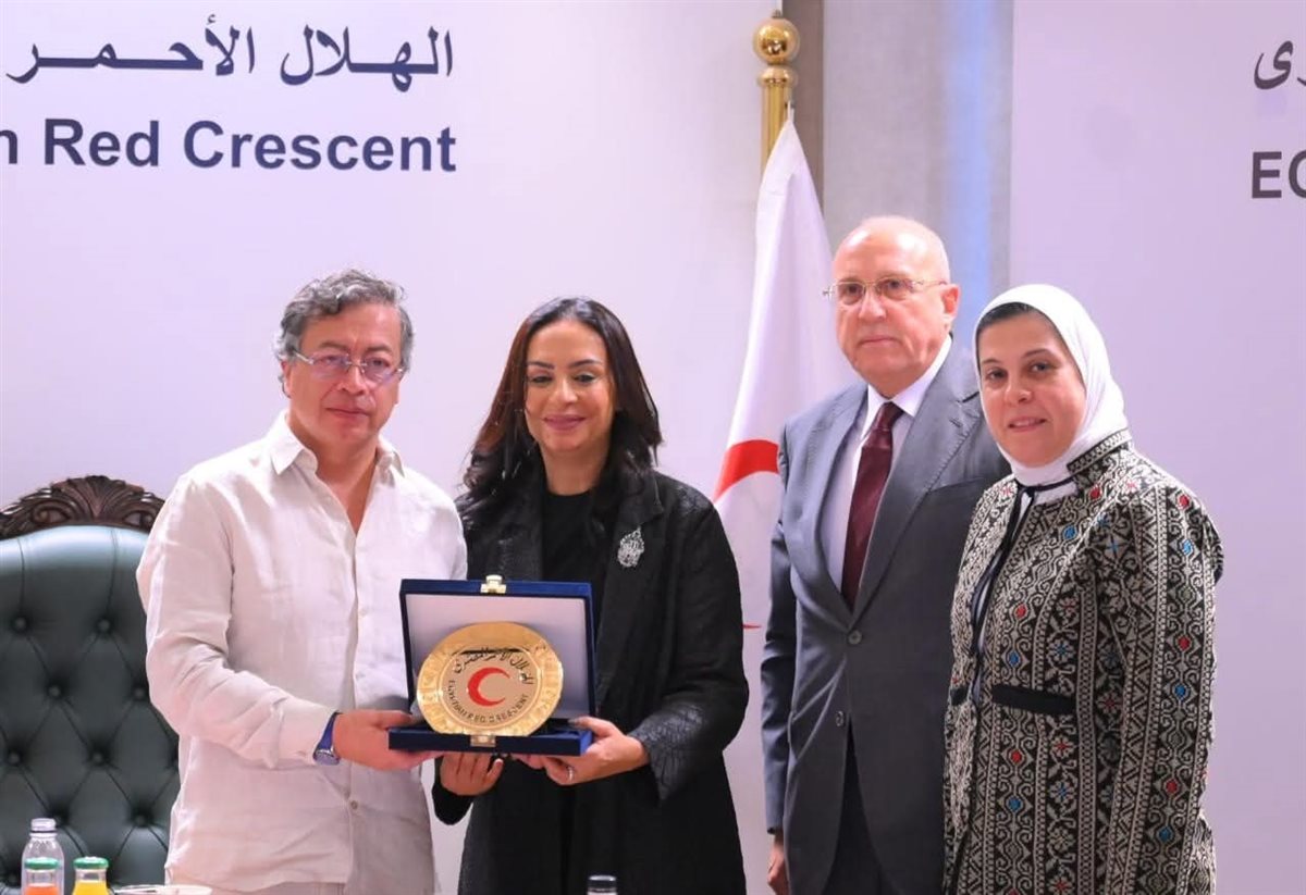 رئيس جمهورية كولومبيا ووزيرة التضامن الاجتماعي