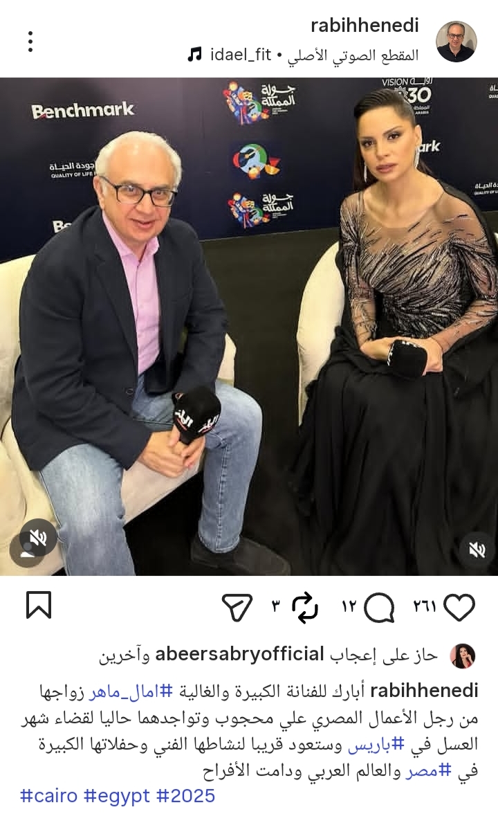 ربيع هنيدي وآمال ماهر