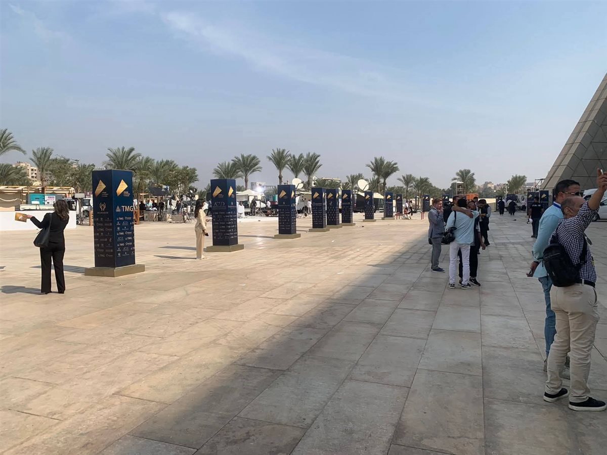 بدء وصول الوفود الإعلامية للإحتفال بافتتاح المتحف المصري الكبير&nbsp;