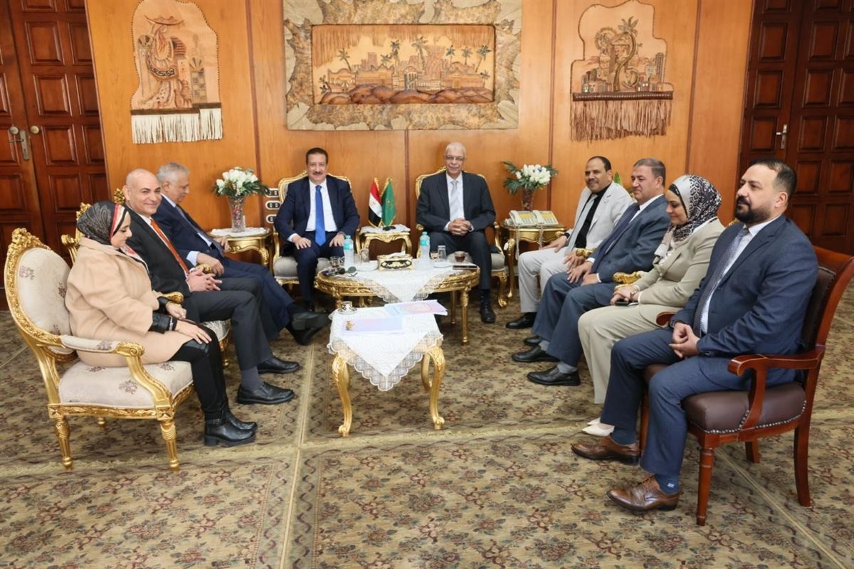 محافظ المنوفية ورئيس جامعة المنوفية&nbsp;