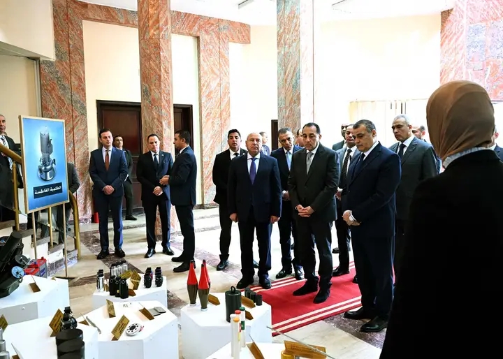 رئيس الوزراء يفتتح مصنع إنتاج الطلمبات الغاطسة بشركة قها للصناعات الكيماوية التابعة لوزارة الإنتاج الحربي