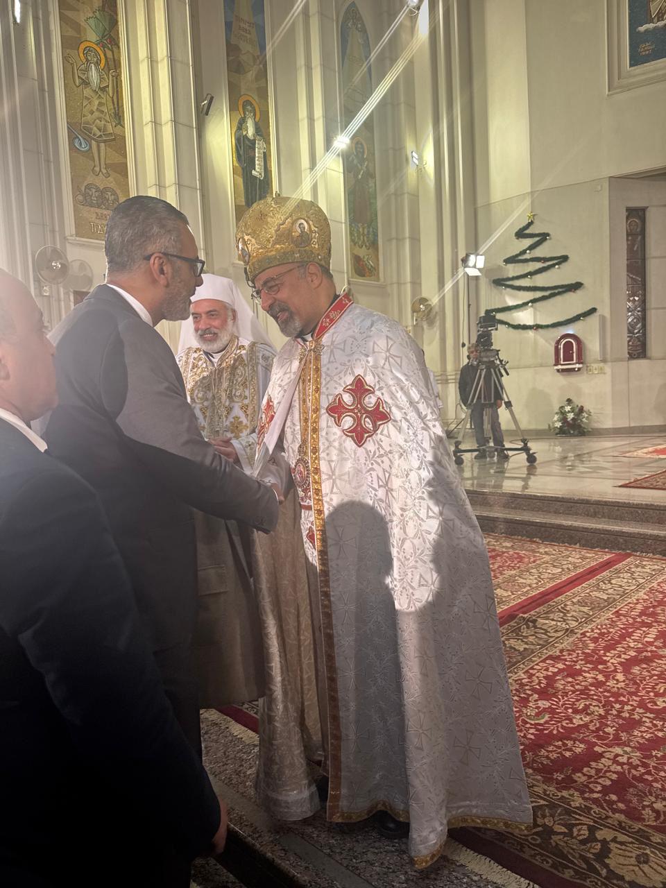 وفد من قيادات حزب العدل يهنئ بطريركية الأقباط الكاثوليك بعيد الميلاد المجيد .