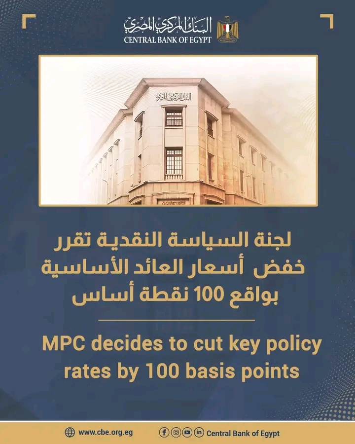 لجنة السياسة النقديةـ تحدد تخفيض الأسعار بواقع 100 نقطة أساسية