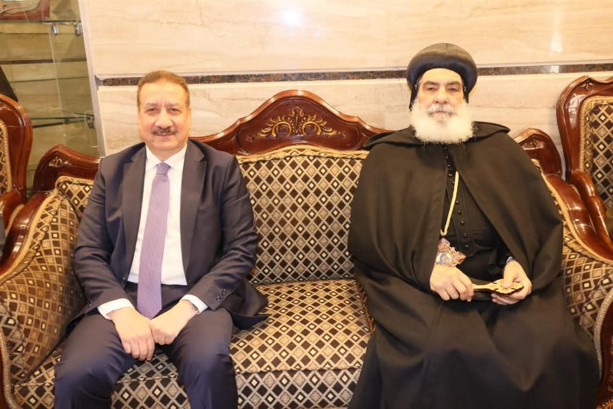 محافظ المنوفية يقدم التهاني لنيافة الأنبا بنيامين والأخوة الأقباط بمناسبة الاحتفال بأعياد الميلاد المجيدة بمطرانية المنوفية