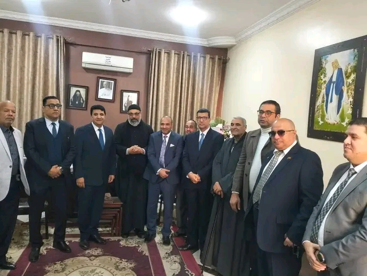 اللواء عصام العزب زيارة سلام ومحبة لتهنئة الأخوة المسيحيين بعيد الميلاد المجيد
