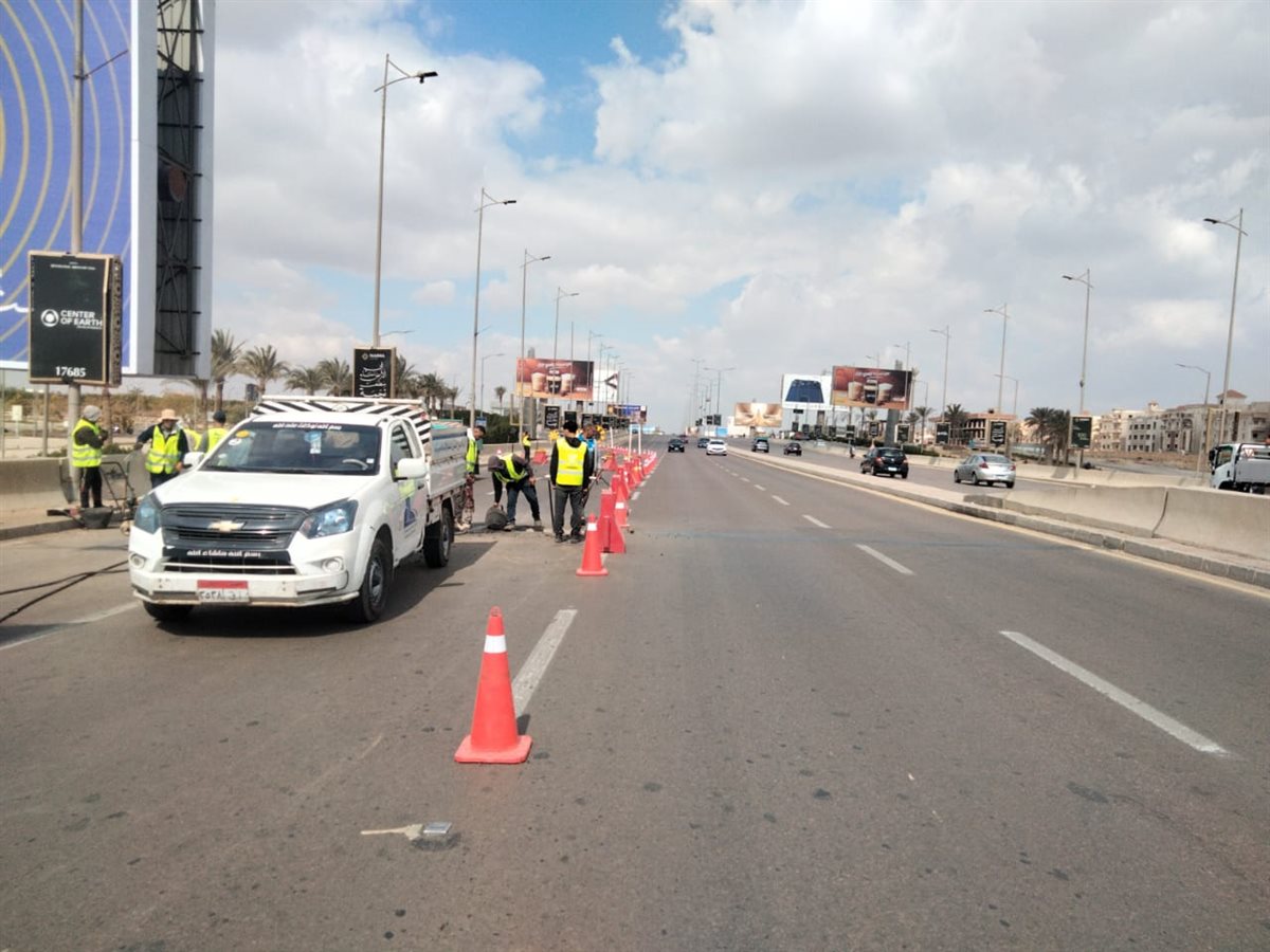 جهاز مدينة 6 أكتوبر يُعلن البدء في خطة رفع كفاءة وتطوير كوبري العبور