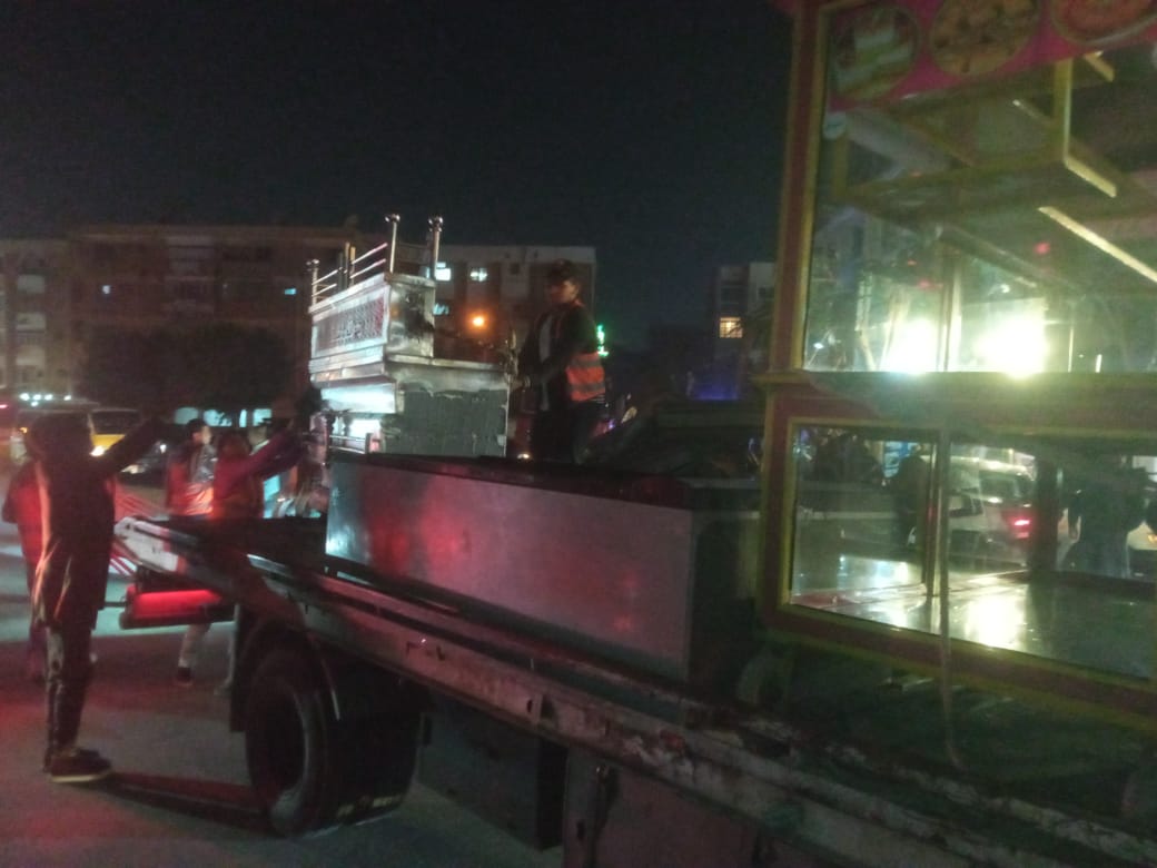 جهاز مدينة 6 أكتوبر يشن حملة مكبرة لإعادة الانضباط ورفع الإشغالات بالحصرى والحى المتميزة