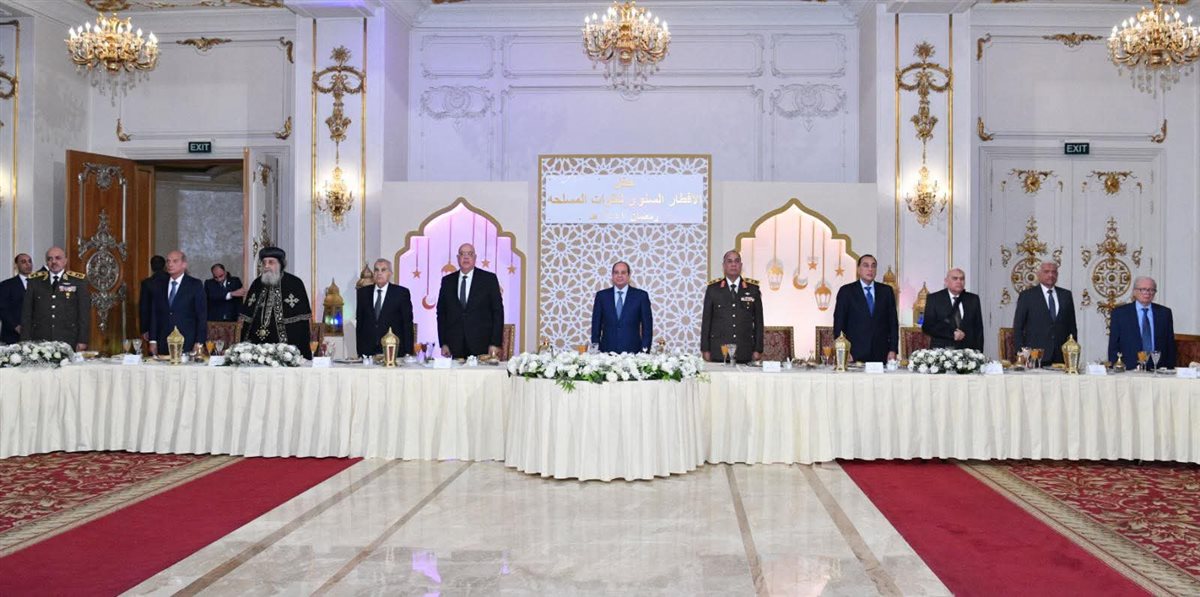 حضر السيد الرئيس السيسي، رئيس الجمهورية، القائد الأعلى للقوات المسلحة، حفل الإفطار السنوي الذي أقامته القوات المسلحة تزامناً مع الاحتفال بذكرى انتصارات العاشر من رمضان