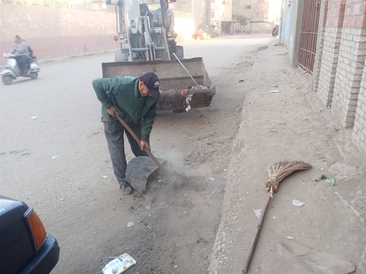 رفع جميع تراكمات القمامة من قرى مركز أبو النمرس بمتابعة المهندس رمضان عمارة
