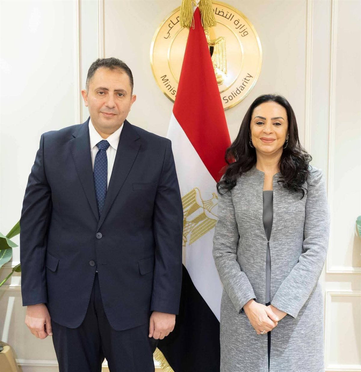 وزيرة التضامن الاجتماعي ومحافظ دمياط يشهدان توقيع
