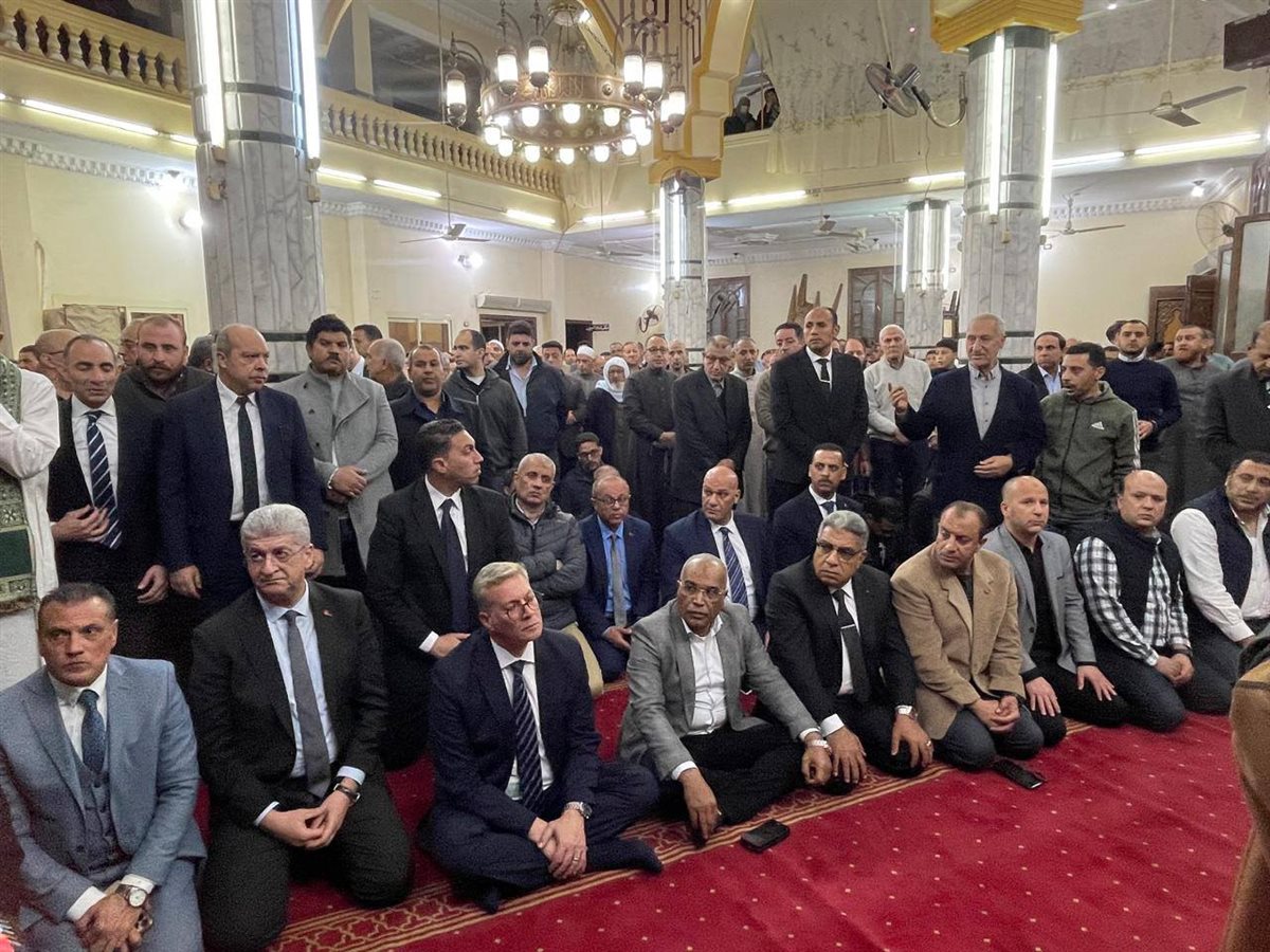 حضور قيادات الدولة في وداع شهيد الواجب المهندس حسام خليفة