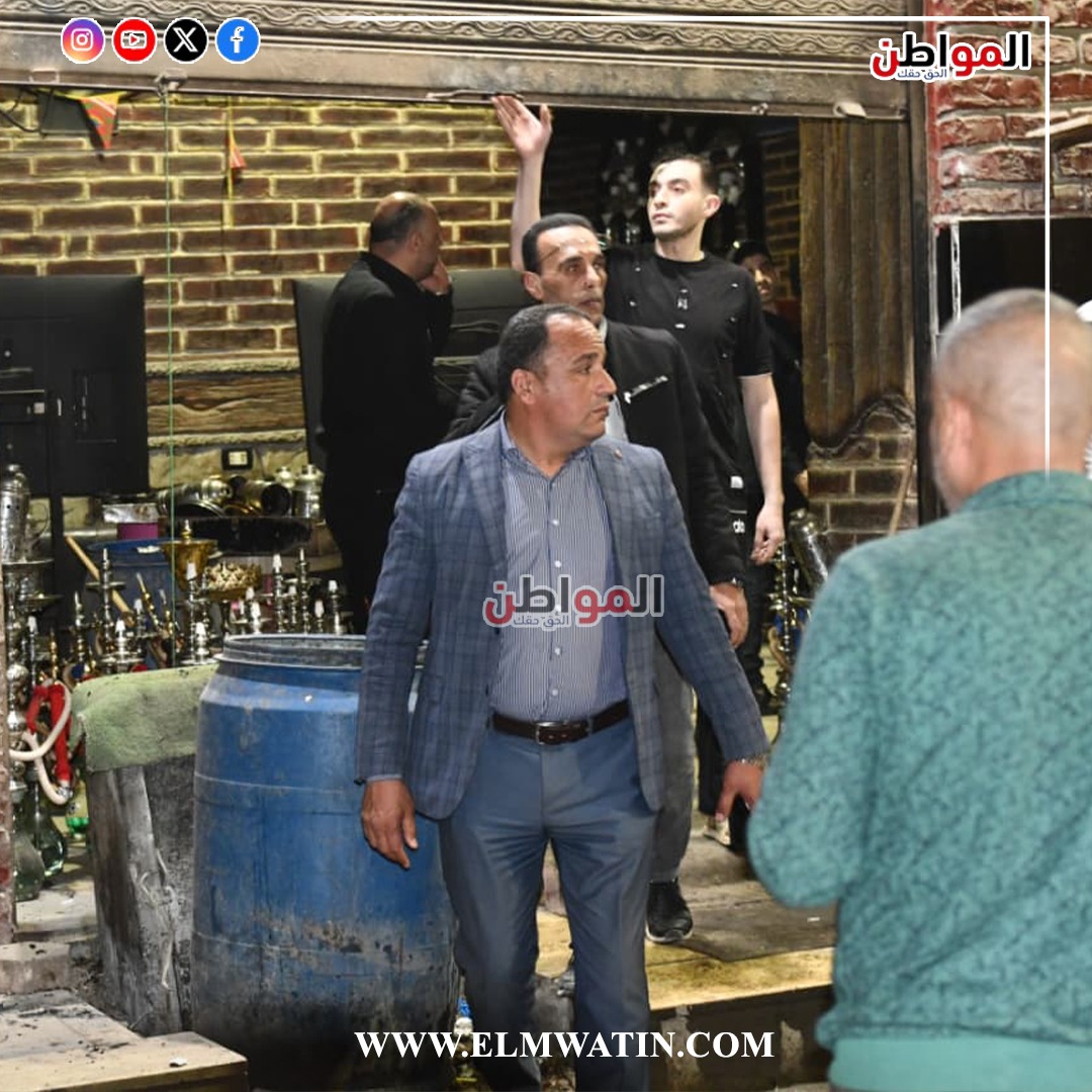 الأستاذ محمد غنيم رئيس مجلس مدينة الخصوص يتابع قرار الغلق بشوارع الخصوص