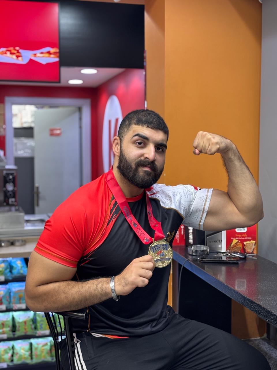 <strong>إنجاز جديد للبطل المصري أدهم ساري</strong>