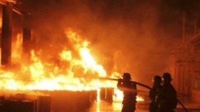نفوق 7 حيونات بسبب حريق 3 منازل بساقلته في سوهاج