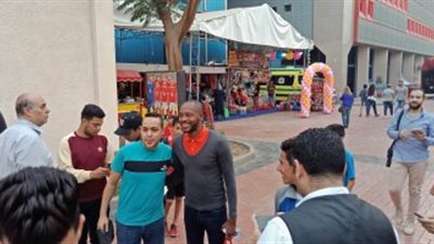 جيلبرتو يتواجد في مران الأهلي اليوم 