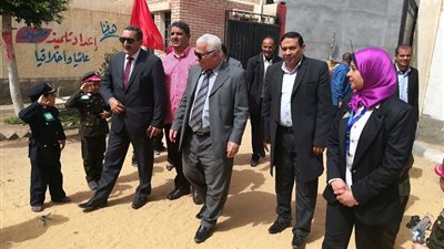 مدير تعليم البحيرة يفتتح مدرسة ابتدائية بالرحمانية