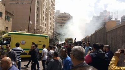 فيديو| اللحظات الأولى بعد انفجار السيارة المفخخة بالإسكندرية