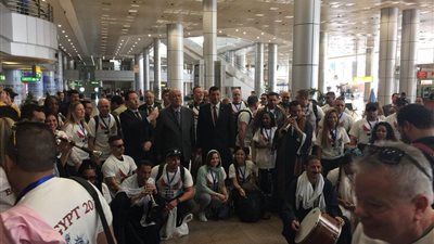 صور| استقبال بالطبل والمزمار لوفد الشرطة الأمريكية في زيارته لمصر