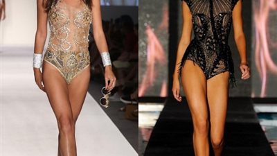 صور| للتطريزات نصيب الأسد في أحدث الأزياء النسائية للسباحة في ربيع وصيف 2018