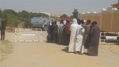 أبناء قبيلة الدواغرة بشمال سيناء أمام لجان انتخابية الرئاسة 2018 