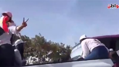 شباب تحيا مصر يحتفلون قبل الإدلاء بأصواتهم في الانتخابات الرئاسية 2018
