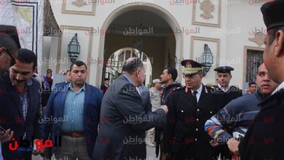 مدير أمن الجيزة يتفقد اللجان في أول أيام الانتخابات الرئاسية 2018