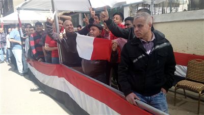 إقبال كثيف بلجان الزمالك مع أول ساعات التصويت فى ثانى أيام انتخابات الرئاسة 2018