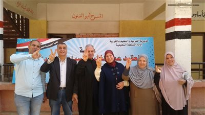 توافد معلمي وأهالي السنطة على لجان الانتخابات المصرية 2018
