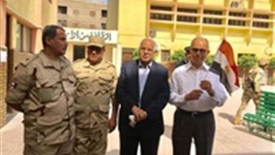 جلال سعيد يدلي بصوته فى الانتخابات المصرية 2018 فى العجوزة