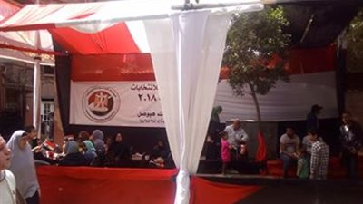 انتخابات الرئاسة المصرية 2018.. إقبال كثيف على لجنة 