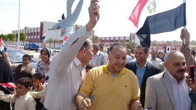نقابة المعلمين بجنوب سيناء تنظم مسيرة للحشد في انتخابات الرئاسة 2018