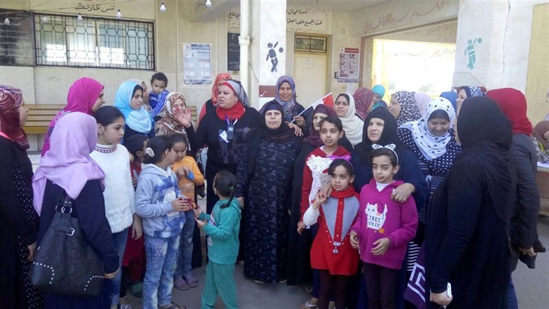 التوافد على الانتخابات