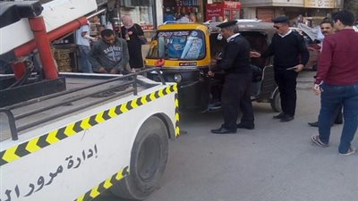  تحرير 35 مخالفة إشغال طريق فى حملة بشوارع القاهرة