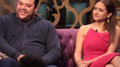 صور| نيلي كريم ومحمد ممدوح داخل كواليس 