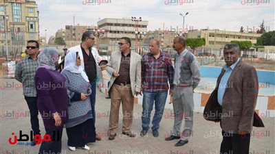 السكرتير العام المساعد بالاسماعيلية يتفقد أعمال تطوير حديقة الخالدين (صور)