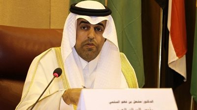 رئيس البرلمان العربي يدعو جمهورية فرنسا الاعتراف بدولة فلسطين وعاصمتها مدينة القدس