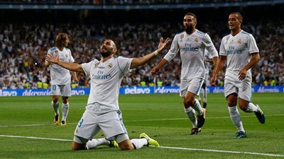 مدريد يضرب لاس بالماس بثنائية في الشوط الأول