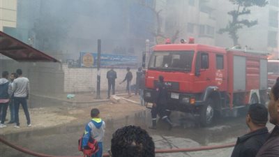 نشوب حريق بمصعد فى أحد عقارات المنصورة 