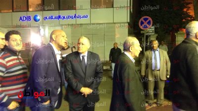 هاني ابوريدة  يقدم واجب العزاء في والدة إيهاب لهيطة 