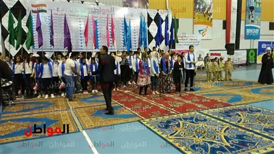 صور| فقرات فنية لكورال مدارس بني سويف في احتفالية تكريم أسر وأبناء 83 من الشهداء