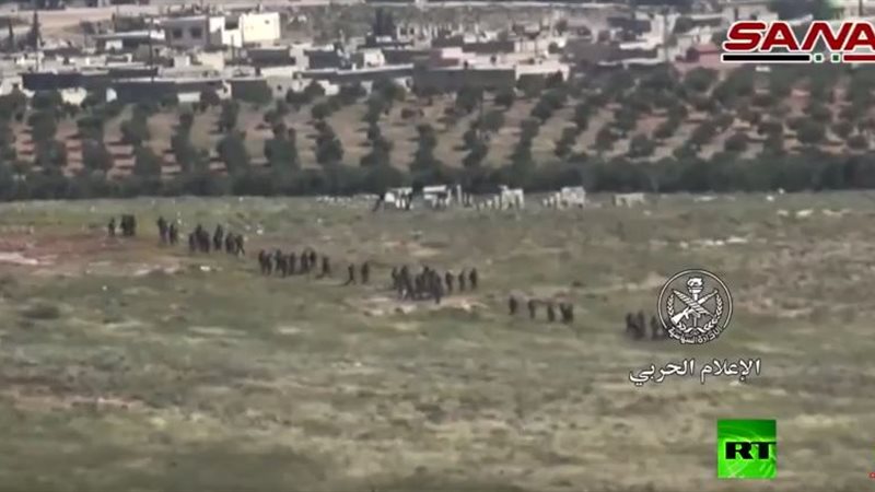 لحظة دخول الجيش السورى