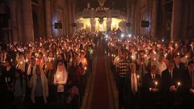 برقية تهنئة من قيادات الداخلية والضباط والعاملين للأقباط بمناسبة عيد القيامة 