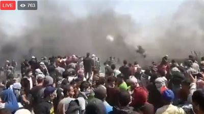 صور| الشباب الفلسطيني يشعلون الإطارات في 