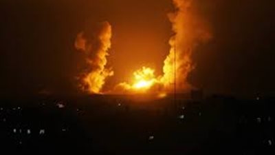 إسرائيل تقصف مواقع المقاومة الفلسطينية بقطاع غزة