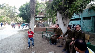 انتشار أمني مكثف أمام الحدائق العامة والمتنزهات بالغربية 