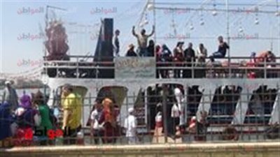 إقبال كثيف على المراكب النيلية والألعاب في احتفالات شم النسيم بالغربية