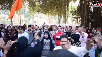 فيديو| الرقص البلدي يُشعل احتفالات شم النسيم بالقناطر