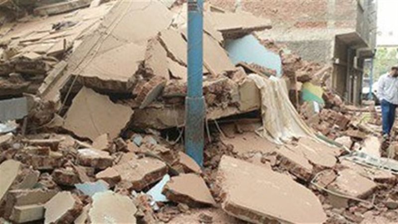 انهيار عقار بإمبابة